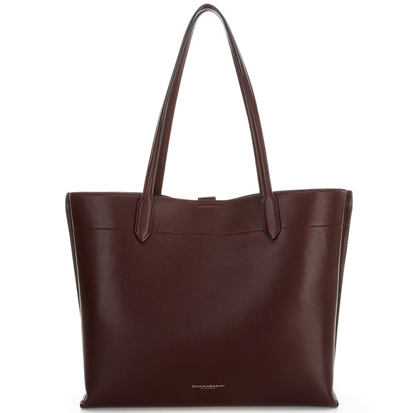 Donna Karan Handbags - Donna Karan Tote Bag‎ Leather Satchel Work Travel Burgundy Large (Review Photos)